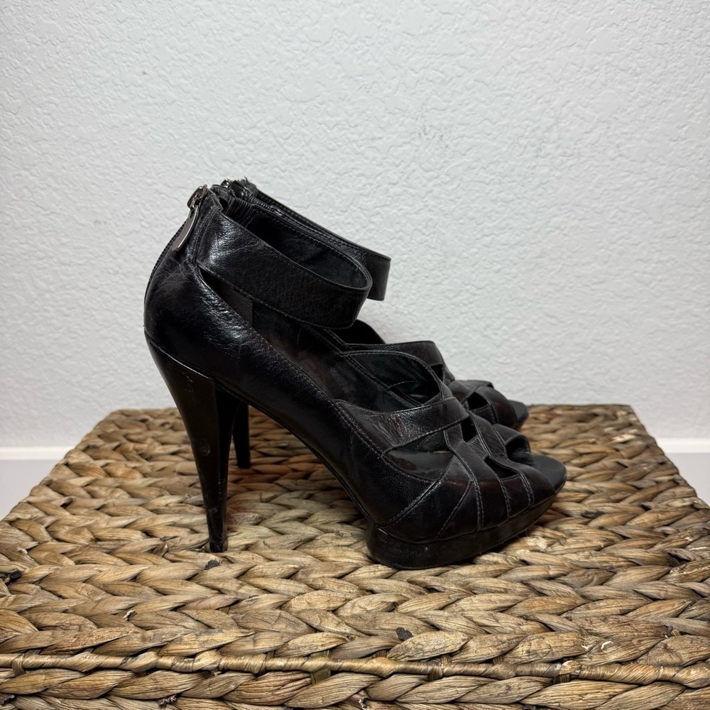 Aldo Black Strappy Heels